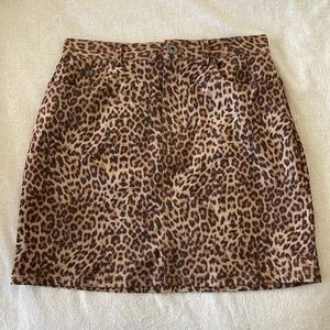 Leopard Mini Skirt